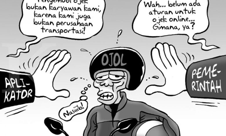 Karikatur Ojol Mantap