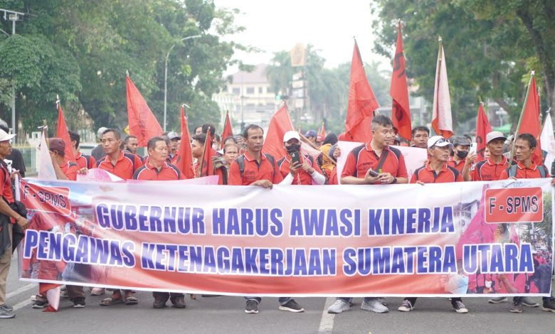 Massa FSPMS Di Kota Medan Saat Mayday 2026