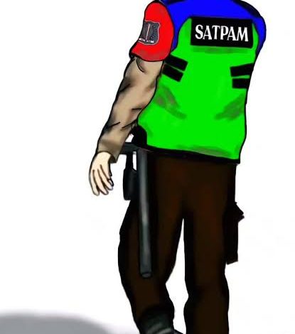 Karikatur Satpam